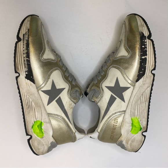 Golden Goose Private Edt Running Rare Gold Metallic Chunky Shoe Size 35EU/5-6 US - Picture 7 of 16
